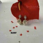Traditional White AD Jhumka