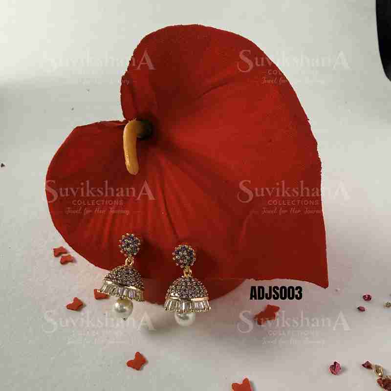 JIMIKI (8)_11zon Purple Stone Jhumka - Image 1