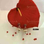 Sparkling Pink Stone Jhumka