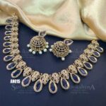 Pearl Jhumka Necklace Set