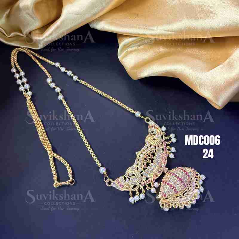 neck (10)_11zon Royal Pink Stone Chain - Image 1