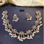 Lotus Pearl Necklace Set