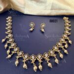 Golden Peacock Necklace Set