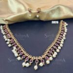 Antique Ruby Pearl Set