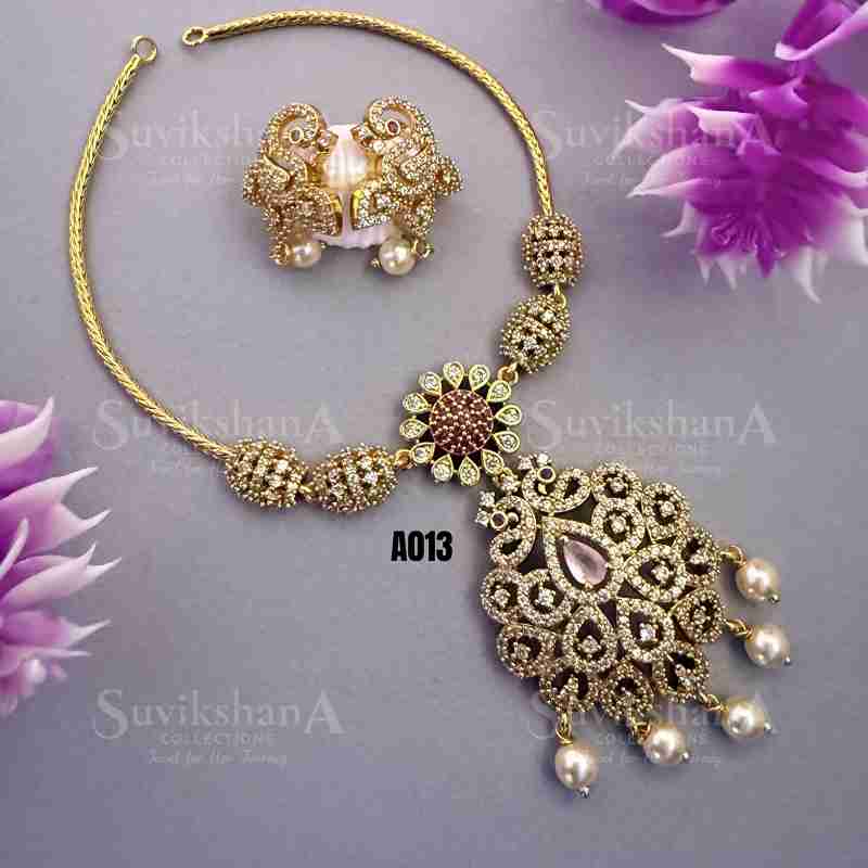 neck (46)_11zon Elegant Floral Necklace Set - Image 1