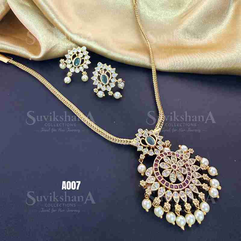 neck (9)_11zon Vintage Multi Stone Necklace - Image 1