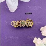 Green Floral Saree Pin
