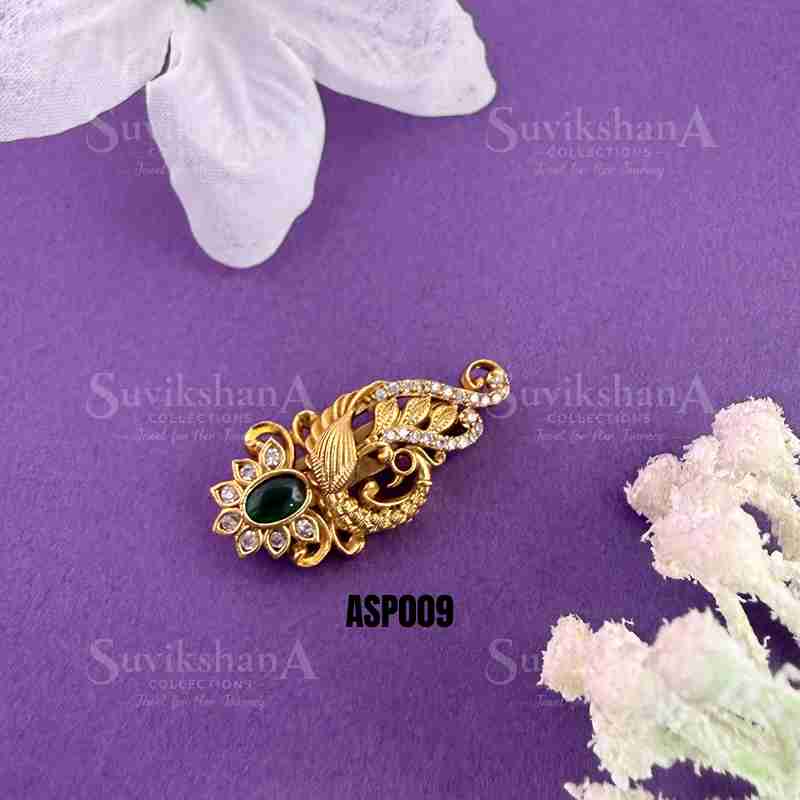 saree pin (8)_11zon Stylish Stone Work Saree Pin - Image 1